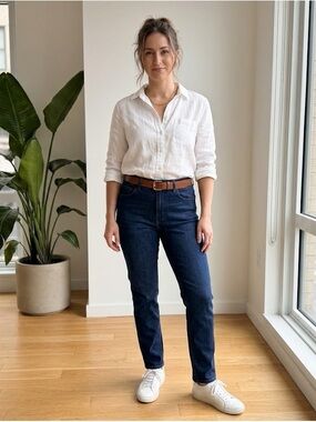 🧡 | Ten by Aritzia Skinny Dark Blue High-Rise Jeans